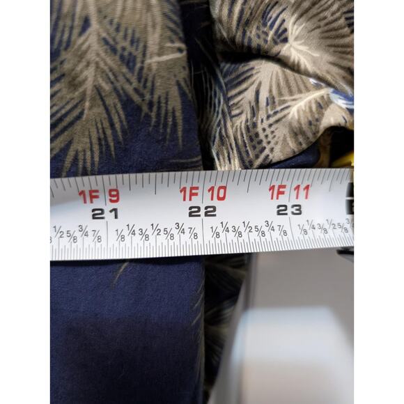 Vintage RJC Palm Trees Beach Hawaiian Blue Short Sleeve Shirt Men's Size L USA - Picture 6 of 9